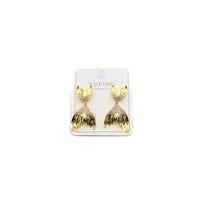 Taşlı Küpe - Altın