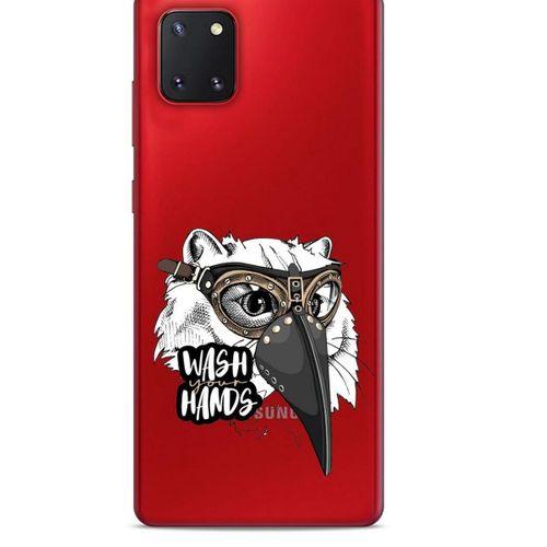 Zoologix (4) Samsung Galaxy Note 10 Lite Şeffaf Kılıf Silikon Desenli