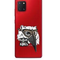 Zoologix (4) Samsung Galaxy Note 10 Lite Şeffaf Kılıf Silikon Desenli