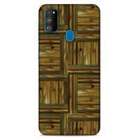 Lopard Samsung Galaxy M30s Uyumlu Kılıf Wood'X (47) Crystal Flex Kılıf Baskılı