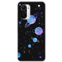 Redmi K40 Kılıf HD Desen Baskılı Arka Kapak - Samanyolu Galaksi + Kırılmaz Cam