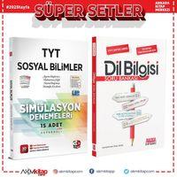 3D TYT Sosyal Bilimler Deneme ve AKM Dil Bilgisi Soru Bankası Seti 2 Kitap