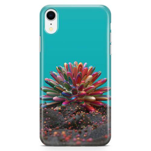 Apple iPhone XR Kılıf Siliconia Arka Kapak Koruma Desenli Full Koruyucu