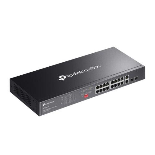 OMADA DS1018GMP, 18 Port Gigabit,  16 Port Gigabit PoE+, 250W, 4 Port Combo Gigabit SFP, Yönetilemez, Rackmount Metal Kasa Switch