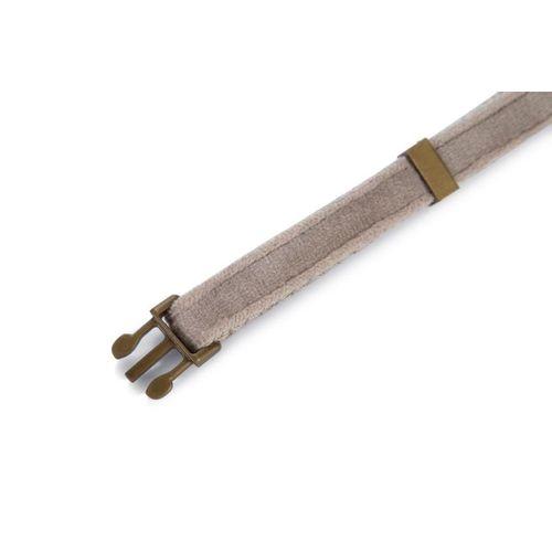 Beeztees DBL Köpek Tasması, Kadife, Gri, 20-30cm, 10mm