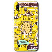 Galaxy A10 Kılıf HD Desen Baskılı Arka Kapak - Smart 2 + Kırılmaz Cam