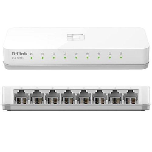D-Link DES-1008c 10/100 Mbps 8 Port Ethernet Switch