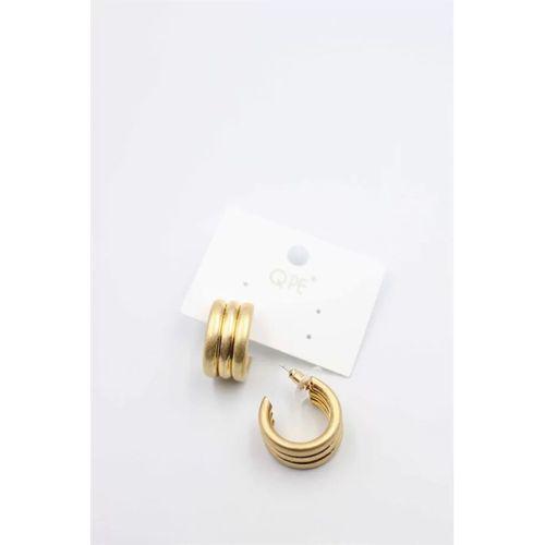 Mat Halka Küpe - Altın