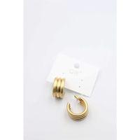 Mat Halka Küpe - Altın