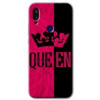 Xiaomi Redmi Note 7 HD Baskılı Kılıf + 9D Tam Ekran Koruyucu - Queen