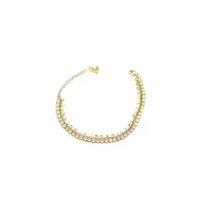 Kalpli Su Yolu Bileklik - Altın