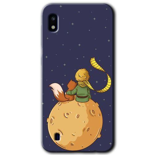 MRCİLETİSİM Samsung Galaxy A10 Kılıf HD Desen Baskılı Arka Kapak + Temperli Cam - Küçük Prens