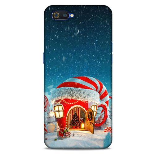 Oppo Realme C2 Kılıf Snowix (1) Kılıfı Kırmızı Beyaz