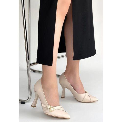 Wenda Bej Cilt Topuklu Ayakkabı