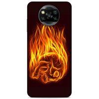Lopard Xiaomi Redmi Poco X3 Uyumlu Kılıf FireX (50) Shockproof Kılıf İskelet Kafa