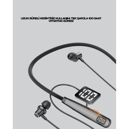 Y12 Bluetooth Kablosuz Kulaklık – Lcd Pil Ekranı, Kompozit Diyafram, Dokunmatik Panel