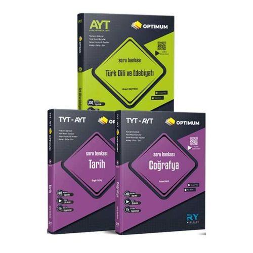 2024 Optimum AYT Edebiyat ve TYT AYT Tarih Coğrafya Video Çözümlü Soru Bankası Seti Referans Yayınları