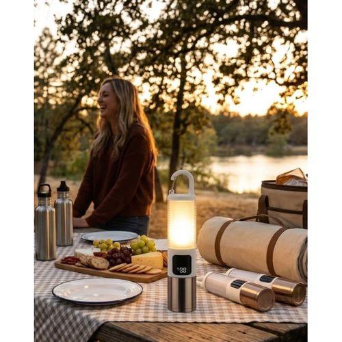 Outdoor Kamp Feneri Usb Şarjlı Yüksek Parlaklık Güç Ekranlı Led Aydınlatma