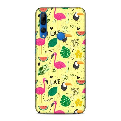 Huawei Y9 Prime 2019 Kılıf Flamingo Yolu Arka Kapak Silikon Koruma Full Koruyucu