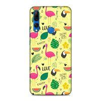 Huawei Y9 Prime 2019 Kılıf Flamingo Yolu Arka Kapak Silikon Koruma Full Koruyucu