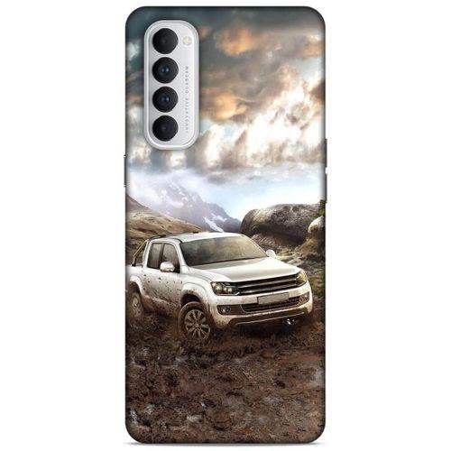 Lopard Oppo Reno 4 Pro Uyumlu Kılıf PickUpX (38) Neo Hybrid Kılıf Gri Amarok