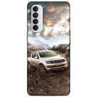 Lopard Oppo Reno 4 Pro Uyumlu Kılıf PickUpX (38) Neo Hybrid Kılıf Gri Amarok