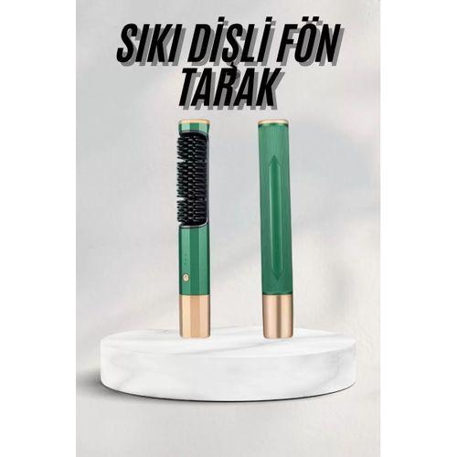 Düzleştirici Fırça Saç Düzleştirici Arada Fön Tarak Taşınabilir