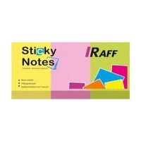 RAFF NEON RENKLER  YAPIŞKANLI NOT KAĞIDI 3 Renk ( 40 mm * 50 mm)