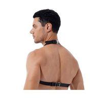 Zincirli Erkek Göğüs Deri Harness