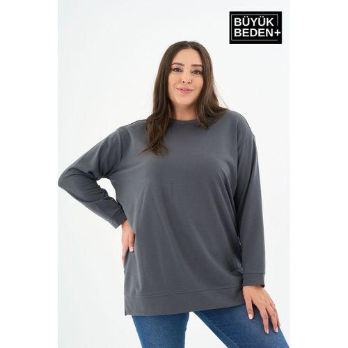 Kadın Tunik Büyük Beden  Sweatshırt SPR26BTK950
