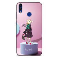 Huawei Honor 8C Kılıf FunnyMaX (8) Baskılı Kılıf Pembe Mavi