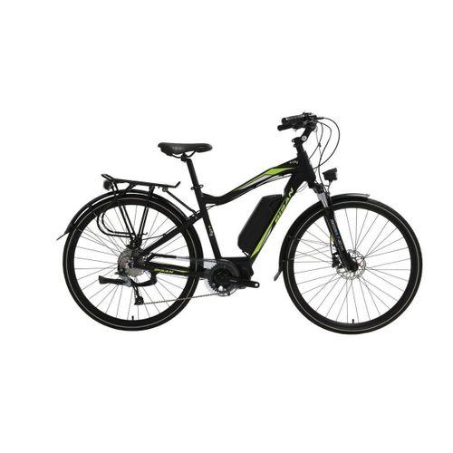 Bisan E-City Elektrikli Şehir Bisikleti Siyah-Yeşil 48 cm