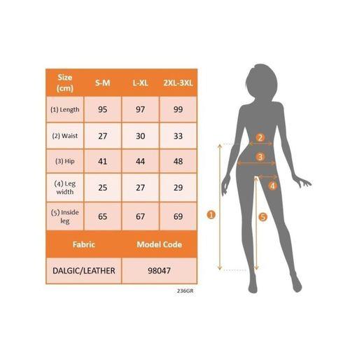 Kadın Yüksek Bel Yan şerit Deri Detay Fermuarlı Dalgıç Tayt