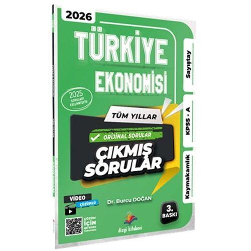 2026 Türkiye Ekonomisi Kaymakamlık KPSS A Sayıştay Tüm Yıllar Tamamı Video Çözümlü Çıkmış Sorular Dizgi Kitap