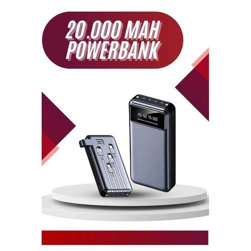 4 Çıkışlı 20 000 Mah Powerbank Uzun Pil Ömürlü Taşınabilir
