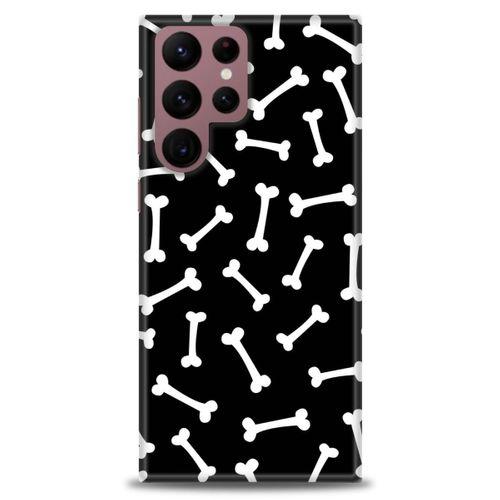 Samsung Galaxy S22 Ultra Kılıf HD Baskılı Kılıf - Kemikler + Tam Ekran Koruyucu