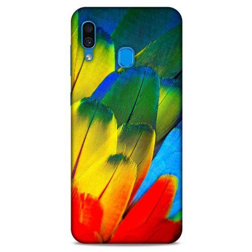 Samsung Galaxy A30 Kılıf Desenli Özel Seri Tüyler (3) Kapak