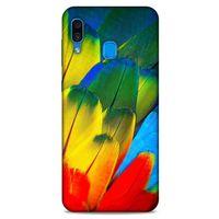 Samsung Galaxy A30 Kılıf Desenli Özel Seri Tüyler (3) Kapak