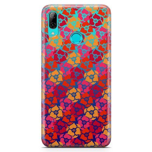 Huawei Y7 2019 Kılıf Sevimli Kalpler Arka Kapak Koruma Desenli Full Koruyucu