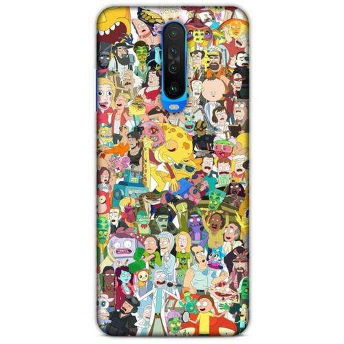 Xiaomi Redmi K30 5G Uyumlu Kılıf Rick And Morty (36) Glitter Kılıf Cop Morty