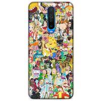 Xiaomi Redmi K30 5G Uyumlu Kılıf Rick And Morty (36) Glitter Kılıf Cop Morty