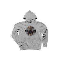 Harley Chopper MotorClothes Gri Kapşonlu Sweatshirt Hoodie