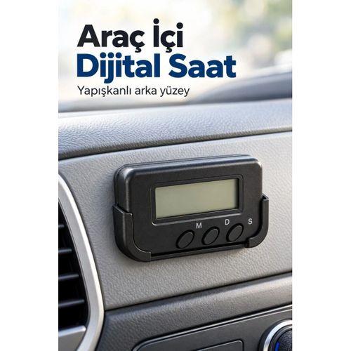Alarmlı Dijital Araba Saati Takvim Ve Kronometre Özellikli