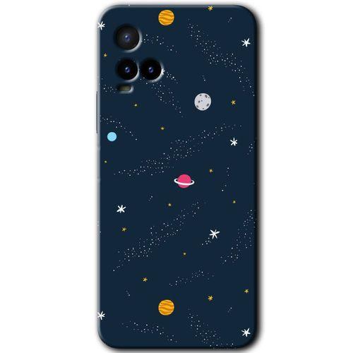 Vivo Y21 Kılıf HD Desen Baskılı Arka Kapak - Çizim Gezegen