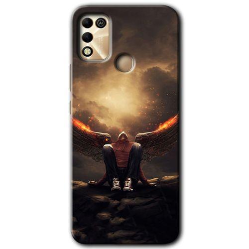 İnfinix Hot 11 Play Kılıf HD Desen Baskılı Arka Kapak - Wings of Power