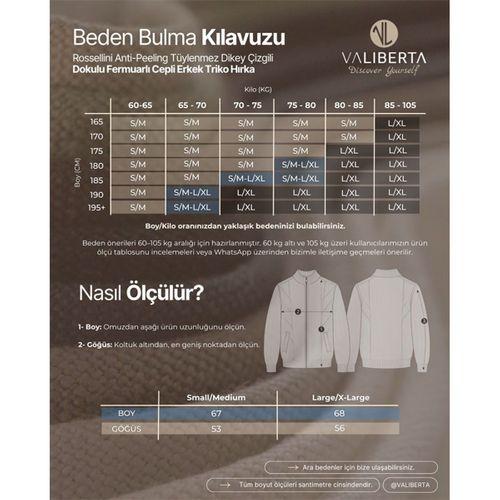 Rossellini Anti-Peeling Tüylenmez Dikey Çizgili Dokulu Fermuarlı Cepli Erkek Triko Hırka - Bordo