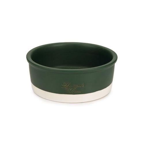 Beeztees DBL Köpek Mama Su Kabı, Seramik, Mat Yeşil, 20cm, 700ml
