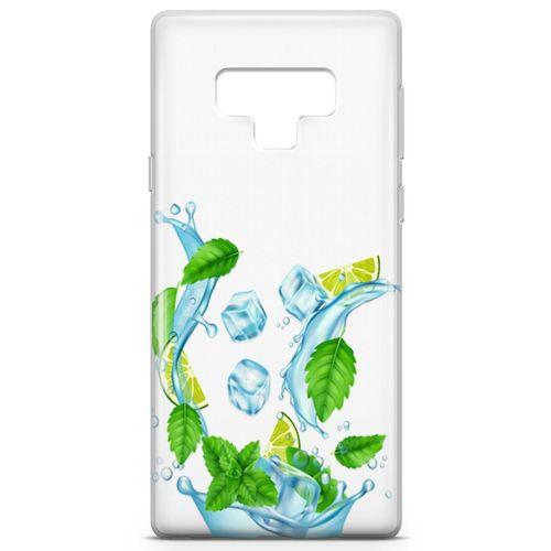 Samsung Galaxy Note 9 Kılıf Nane Limon Buz Arka Kapak Koruma Desenli Full Koruyucu