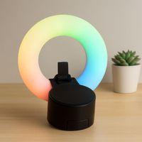 Bluetooth Mini Hoparlör USB Şarjlı LED Işıklı Telefon Tutucu