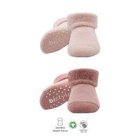 Bistyle Bistyle Çemberli Kaymaz Havlu Soket Çorap 2'Li BS10503 Pudra Pembe